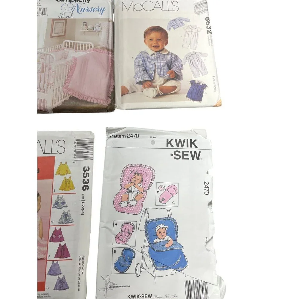 Sewing Pattern Lot‎ of 7 Babies Infants Toddler